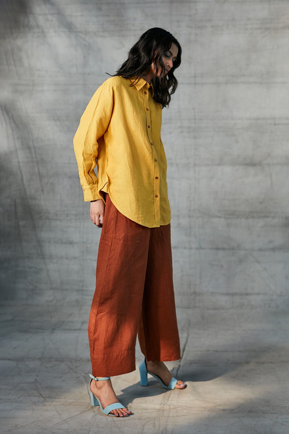 Cinnamon Linen Pyjama Pants - image 1