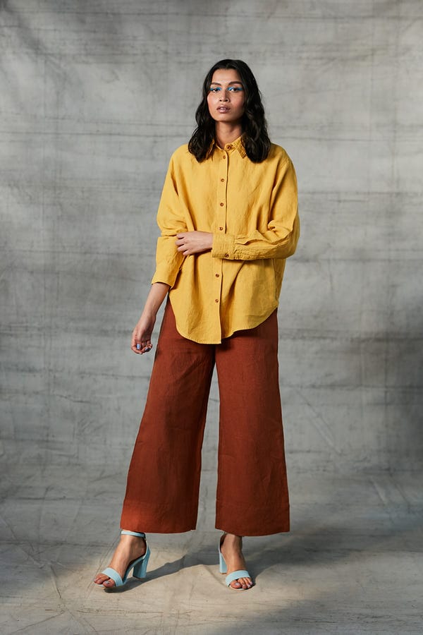 Saphed — Cinnamon Linen Pyjama Pants