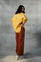 Cinnamon Linen Pyjama Pants view 3