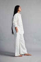 Taj Co-Linen Oversized Shirt Set view 3
