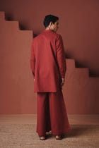 Brick Co-Linen Men's Saif Kurta Set view 4