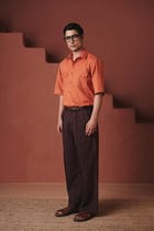 Marigold Co-Linen Men's Flap Pocket Shirt view 6