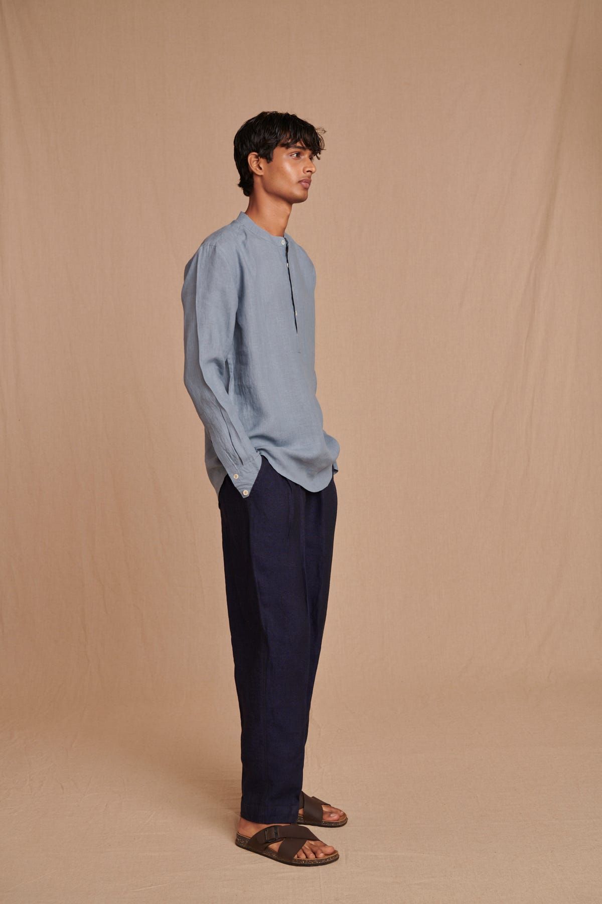 Sky Linen Men's Shirt Kurta - image 11