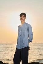 Sky Linen Men's Shirt Kurta view 6