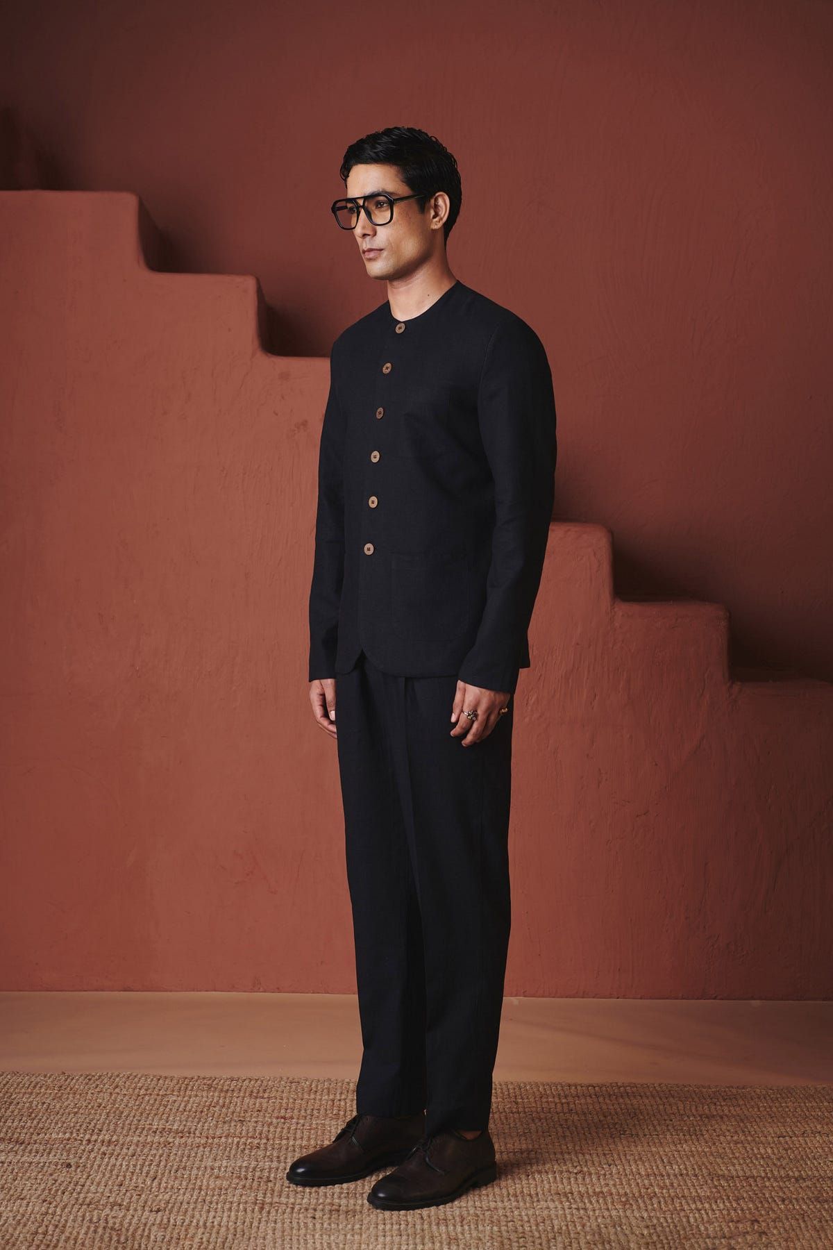 Kohl Co-Linen Men's Round Neck Jacket - image 6