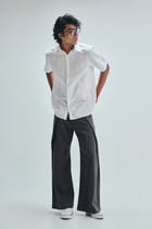 Pebble Co-Linen Men’s Overfold Trousers view 3