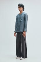 Pebble Co-Linen Men’s Overfold Trousers view 7