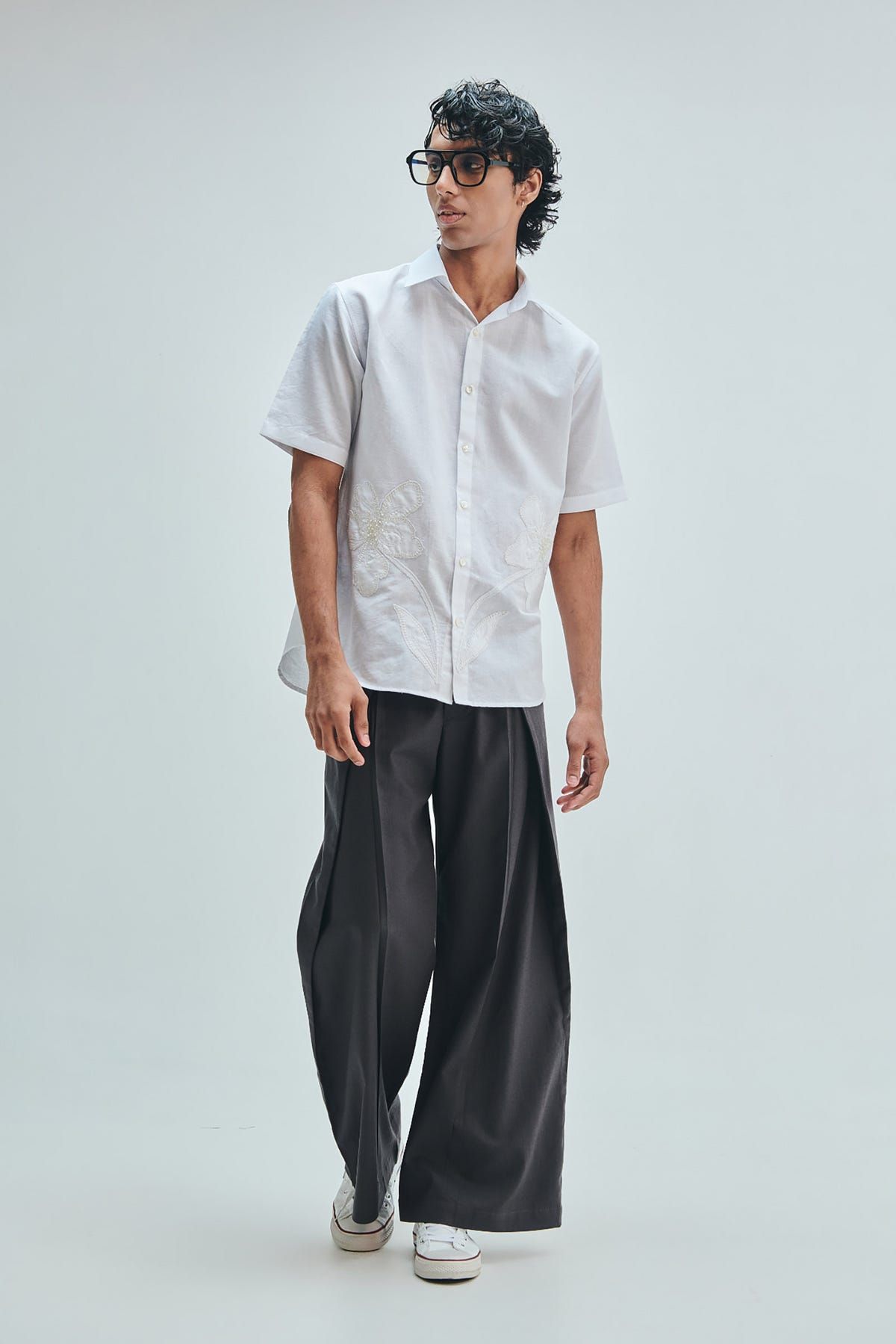 Pebble Co-Linen Men’s Overfold Trousers - image 9
