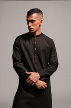 Carbon Co-Linen Men's Classic Kurta - Sale view 1