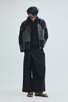 Linen Kantha Men’s Applique Panelled Jacket view 13