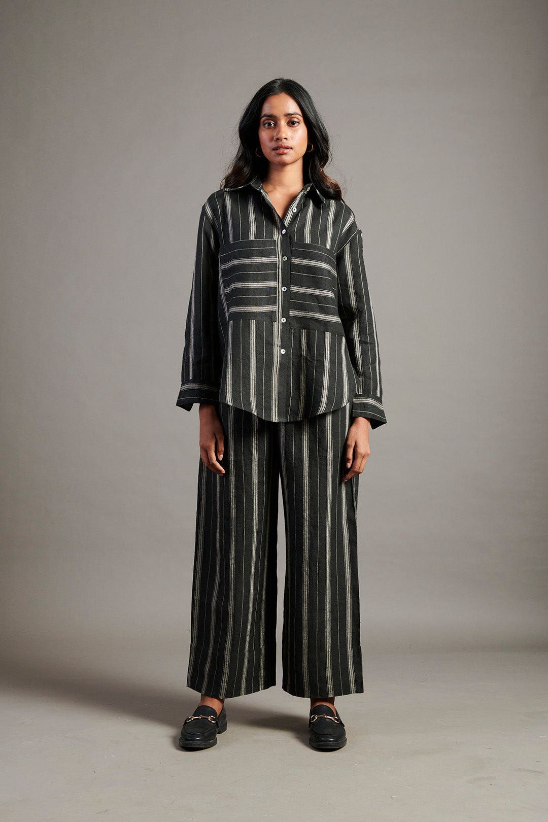 Dhaari Linen Oversized Pocket Shirt - Sale - image 4