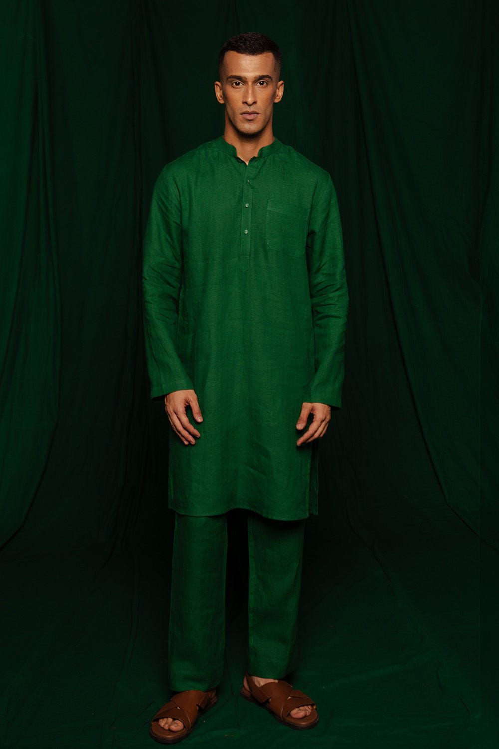 Panna Linen Men's Pyjama Pants - image 2