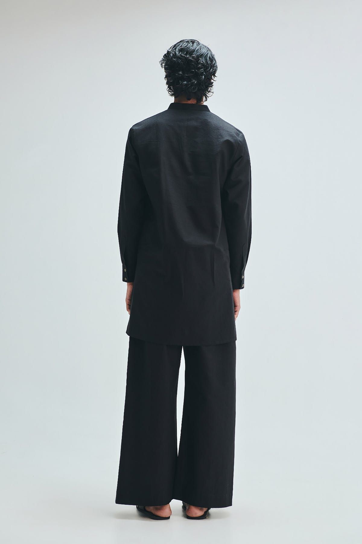 Kohl Co-Linen Men's Pleated Yoke Kurta - image 7