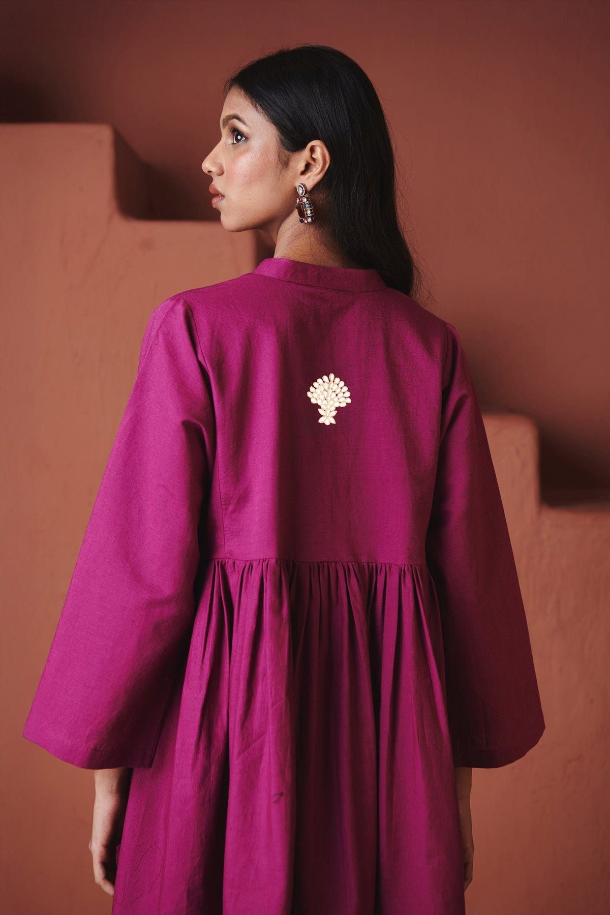 Orchid Co-Linen Gathered Shirt Set - Sale - image 3
