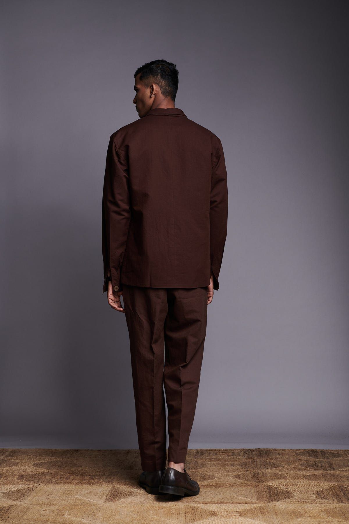 Coffee Co-Linen Men's Relaxed Blazer - image 5