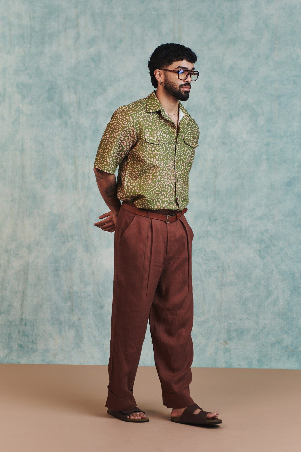 Blot Co-Linen Men's Flap Pocket Shirt - image 7