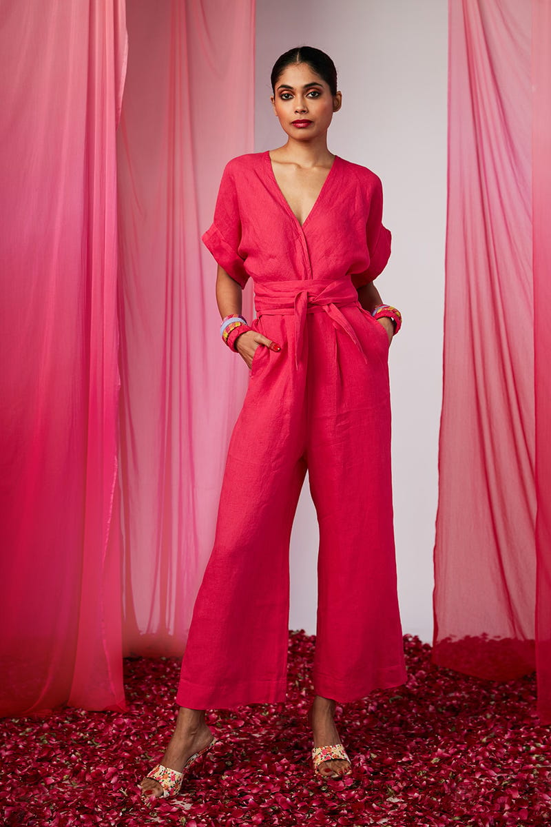 Rani Linen Wrapped Jumpsuit