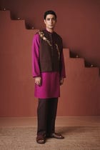 Coffee Co-Linen Men's Nehru Jacket view 1