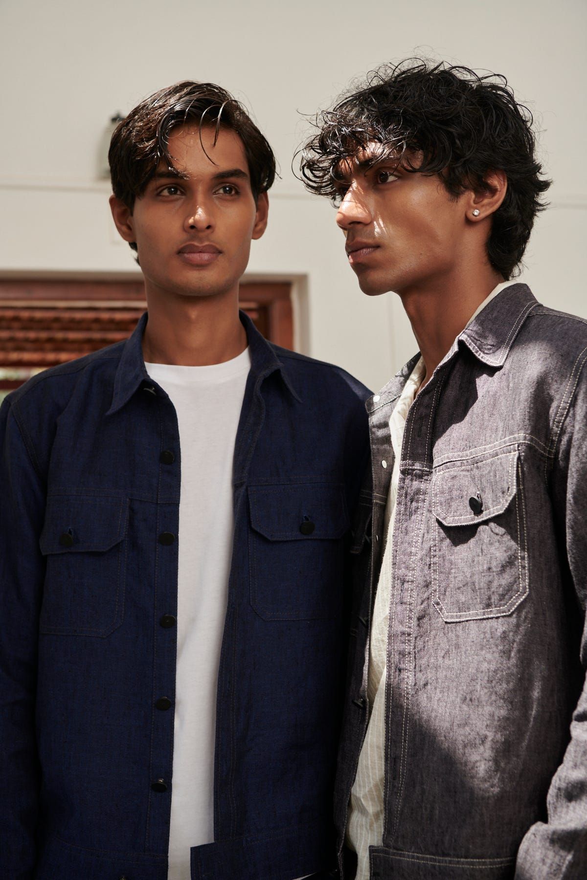 Neel Linen Denim Jacket - image 11