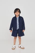 Neel Linen Denim Boys Jacket Set - Sale view 1