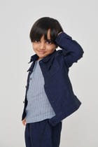 Neel Linen Denim Boys Jacket Set - Sale view 3
