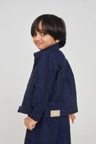 Neel Linen Denim Boys Jacket Set - Sale view 5