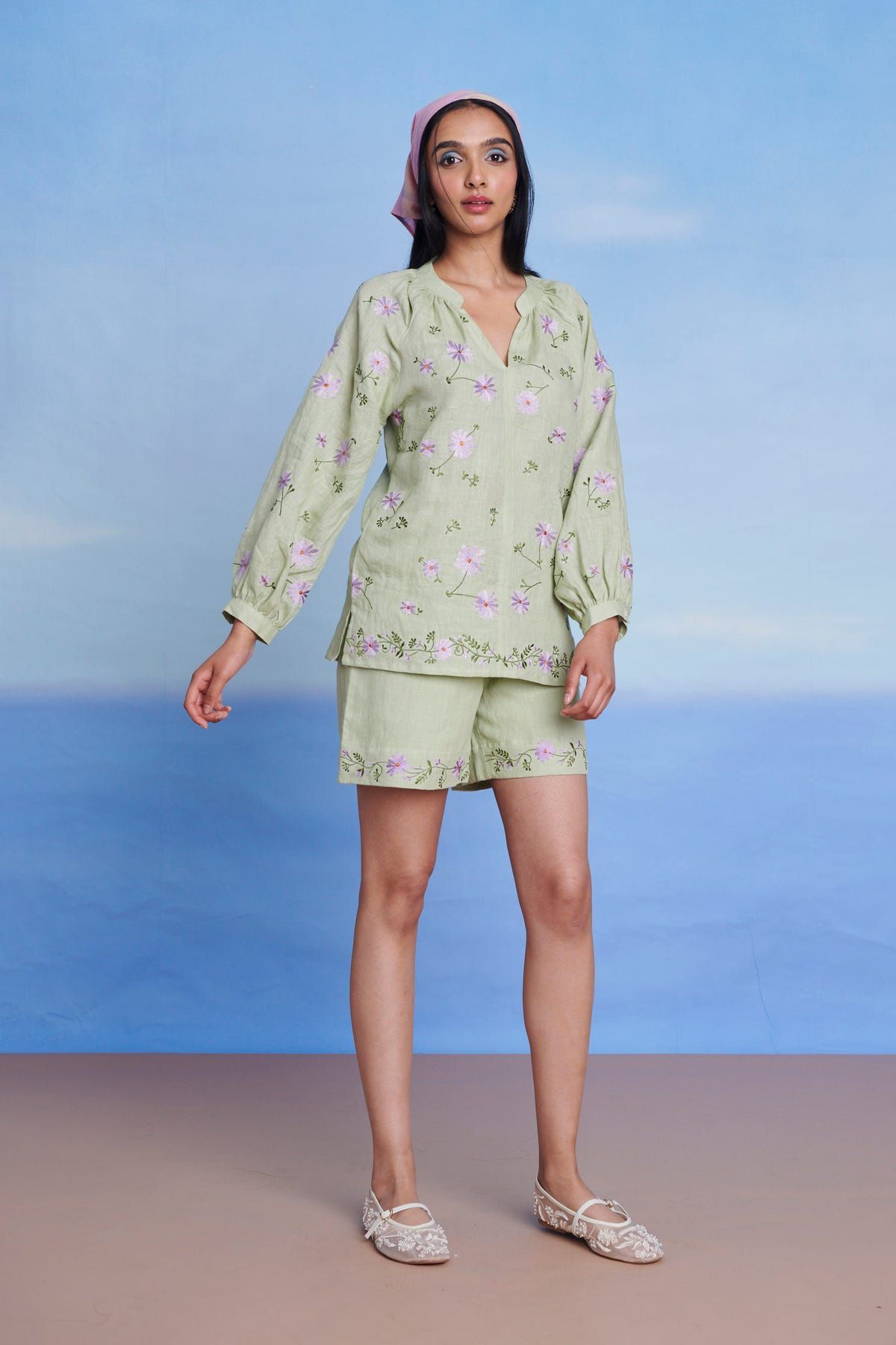 Pista Linen Billow Top - image 9