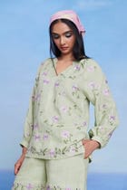 Pista Linen Billow Top view 10