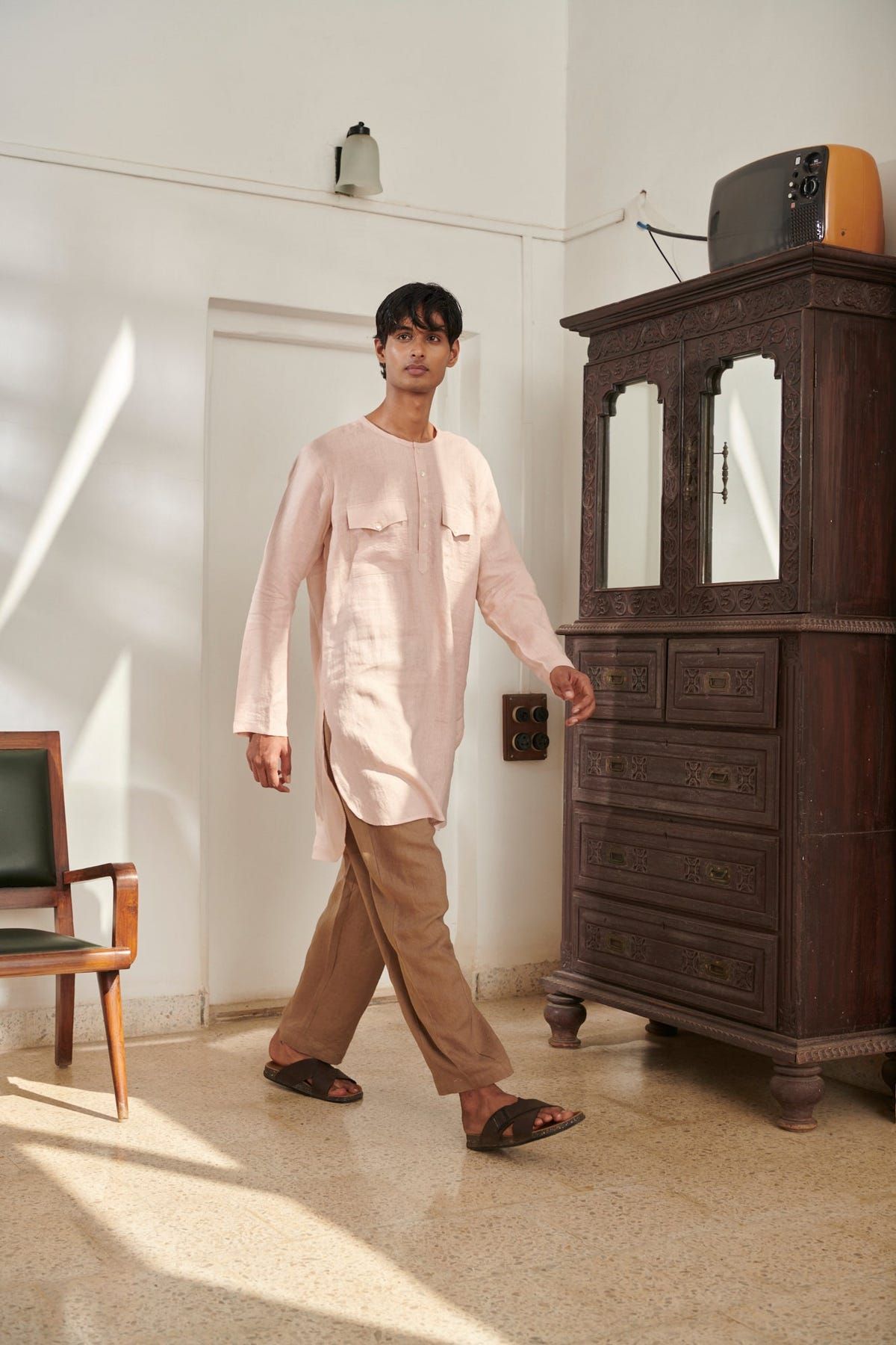 Mousse Linen Men's Boho Pants - Sale - image 5