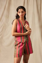 Surekha Linen Waistcoat view 2