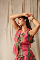 Surekha Linen Waistcoat view 3