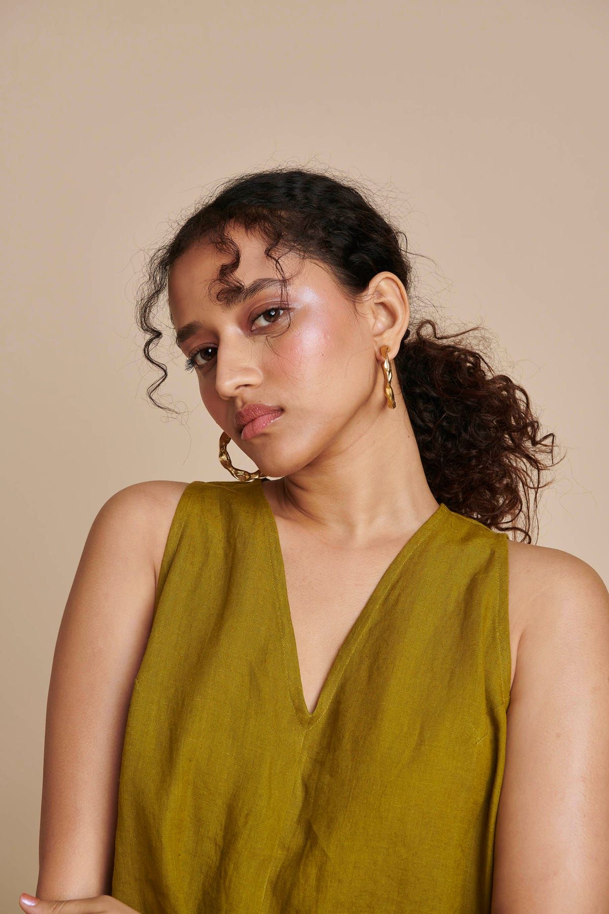 Mehendi Linen Flared Jumpsuit - image 8
