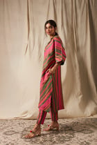 Surekha Linen Slim Pants - Sale view 3