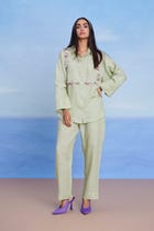 Pista Linen Oversized Flared Shirt view 3