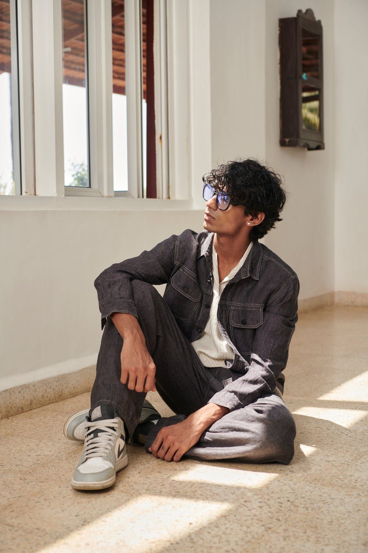 Graphite Linen Men's Jogger Pants - Sale - image 3