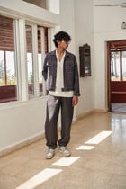 Graphite Linen Men's Jogger Pants - Sale view 9
