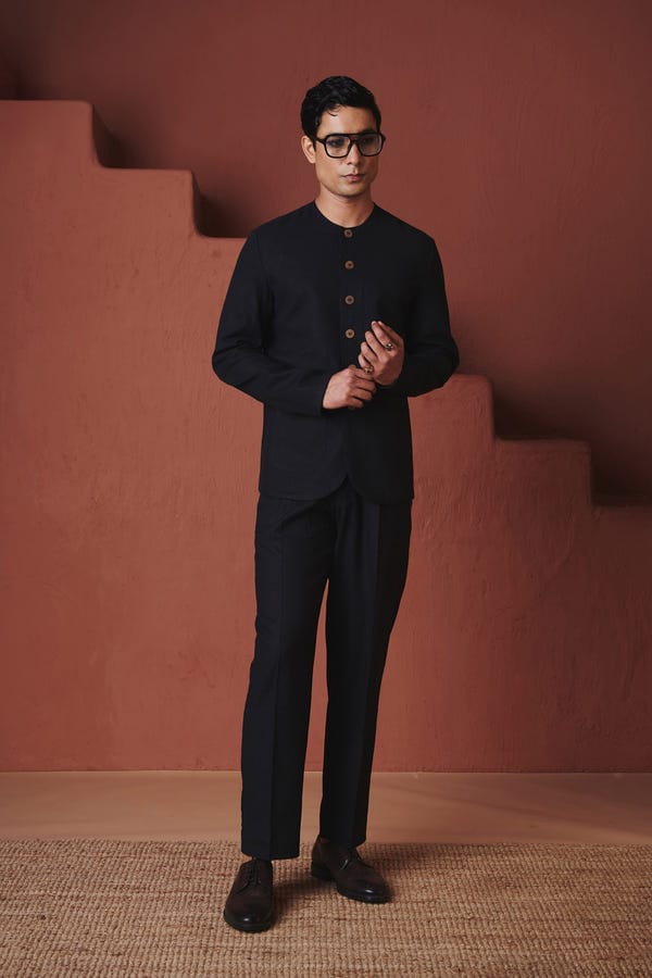 Saphed — Kohl Co-Linen Men's Pleated Tapered Pants