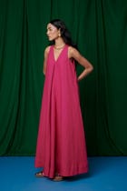 Rani Linen Flared Dress view 3