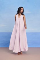 Fleur Linen Flared Dress view 1