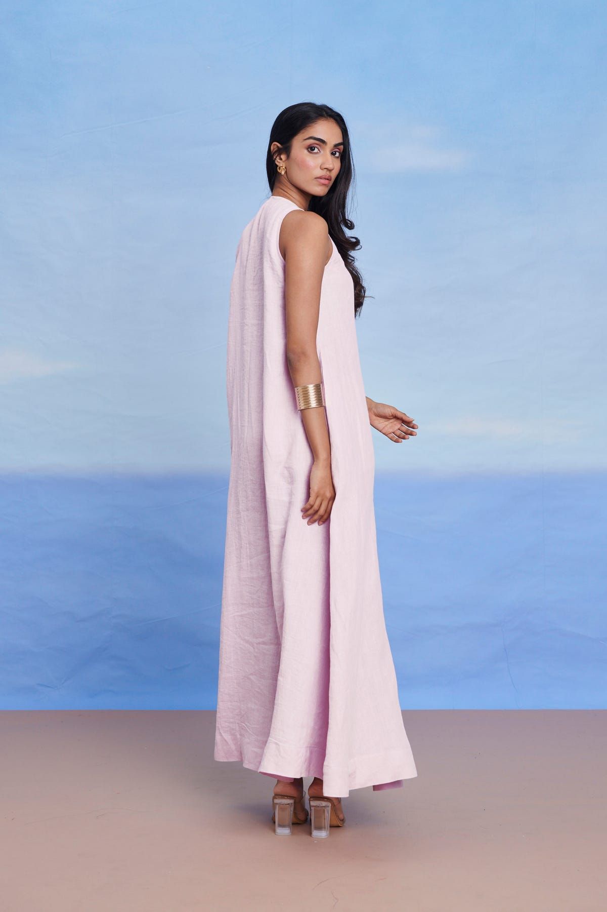 Fleur Linen Flared Dress - image 2