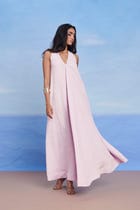 Fleur Linen Flared Dress view 3