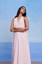 Fleur Linen Flared Dress view 4