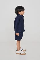 Neel Linen Denim Boys Jacket view 6
