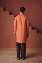 Marigold Co-Linen Men's Classic Kurta - Sale view 4