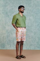 Moss Linen Men's Popover Shirt - Sale view 2
