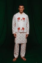 Wildflower Co-Linen Nehru Jacket view 2