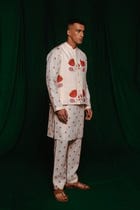 Wildflower Co-Linen Nehru Jacket view 5