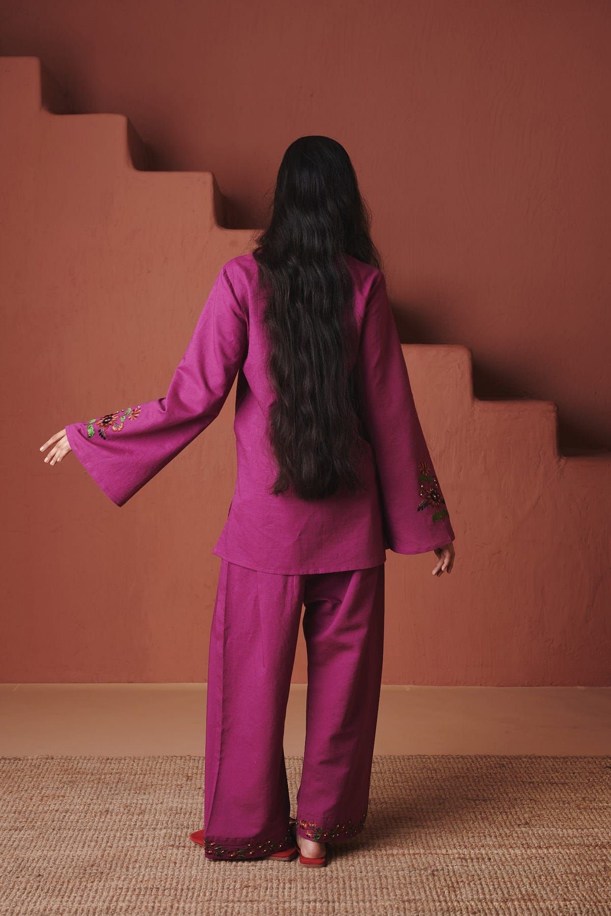 Rani Linen Farsi Kurta Set - image 5