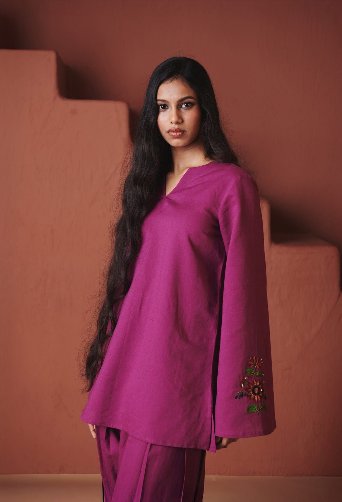 Rani Linen Farsi Kurta Set - image 7