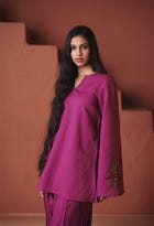 Rani Linen Farsi Kurta Set view 7
